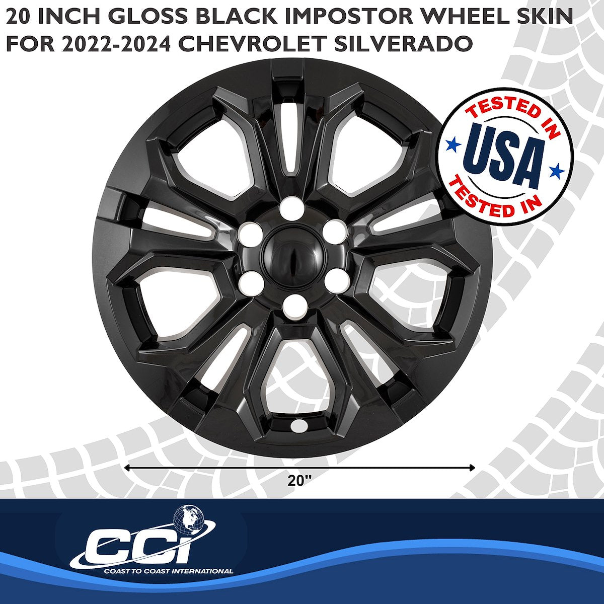 Coast2Coast Wheel Skins & Styled Wheel Covers IMP511BLK product image 3