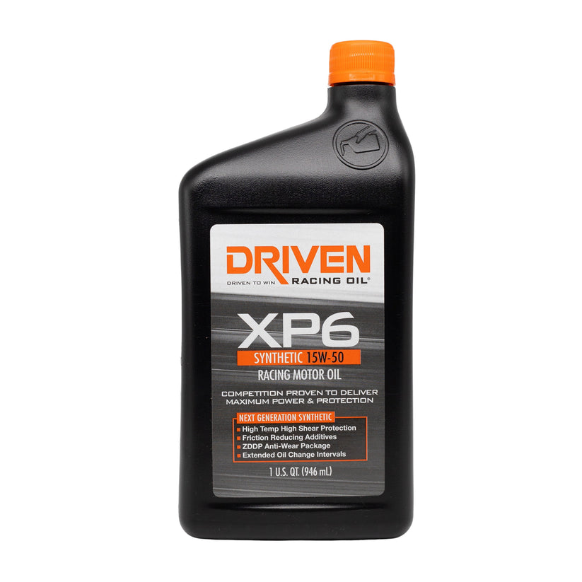 Driven Racing Oil Oil, XP6 Series, SAE 15W-50, 1 qt Bottle - 01006