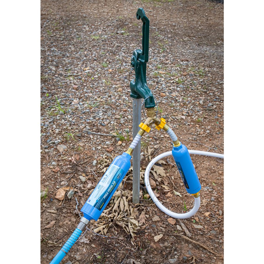 Camco Fresh Water Hose End Protector, Coiled Attachment To Prevent Hose Kinking at Connection Point - 22703