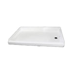 Specialty Recreation Shower Pan, 24 in x 36 in x 3.57 To 4.23 in, White - SP2436WR