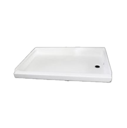Specialty Recreation Shower Pan, 24 in x 36 in x 3.57 To 4.23 in, White - SP2436WR