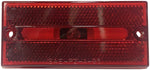 Peterson Manufacturing Clearance Light, Incandescent, 3.88 in Length x 1.80 in Width x 0.52 in Height, Red Lens - V132R