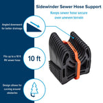 Camco Sewer Hose Support, Holds 10 ft Hose, Black - 43031