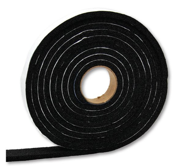 AP Products Multi Purpose Weather Stripping, 5/16 in Thickness x 3/4 in Width x 10 ft Length, Black - 018-5163410
