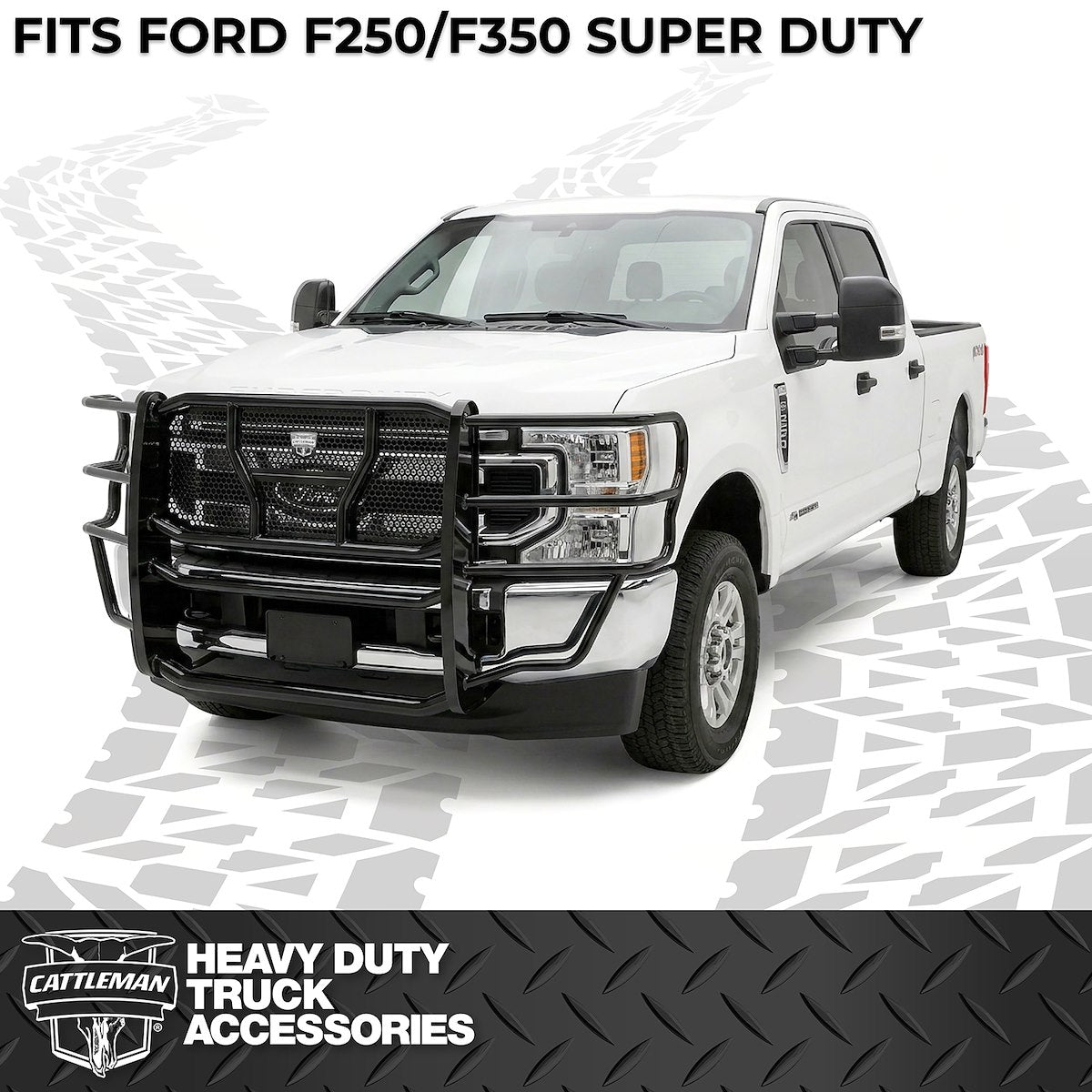 Cattleman HD Grille Guard, Gloss Black, Steel - 1357P