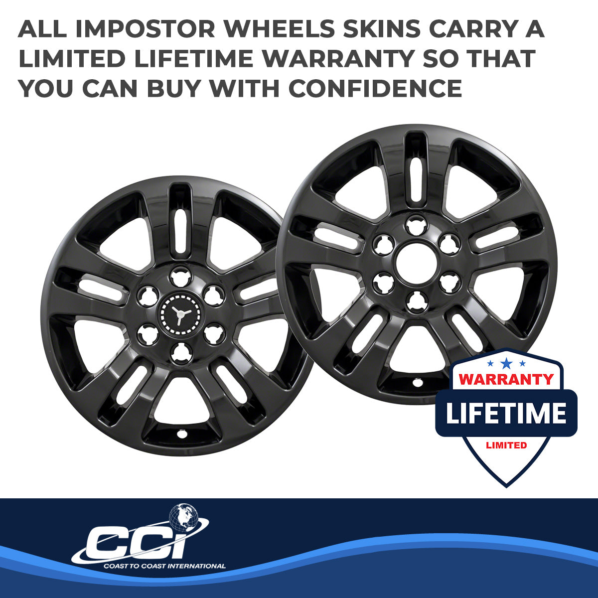 Coast2Coast Wheel Skins & Styled Wheel Covers IWCIMP377BLKN product image 3