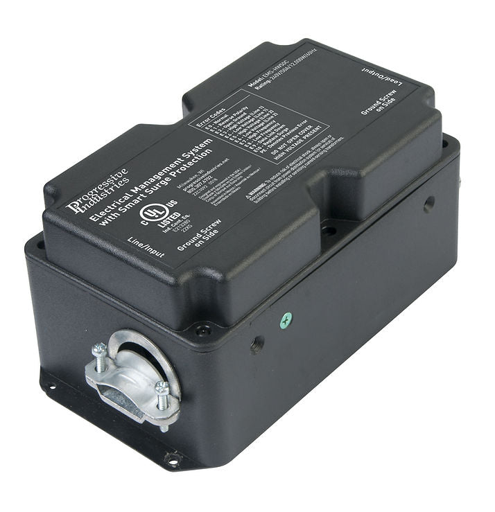 Progressive Industries Surge Protector, Hardwired Installation, 50 amp, With 5 Mode Surge Protection - EMS-HW50C