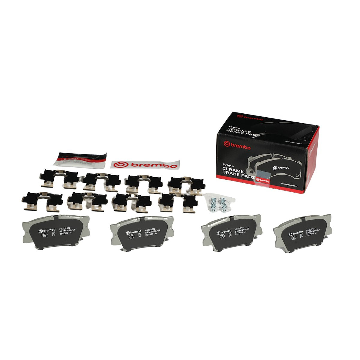 Brembo Brake Pad, FMSI Number D1212-8332, Ceramic, Set Of 4 - P83089N