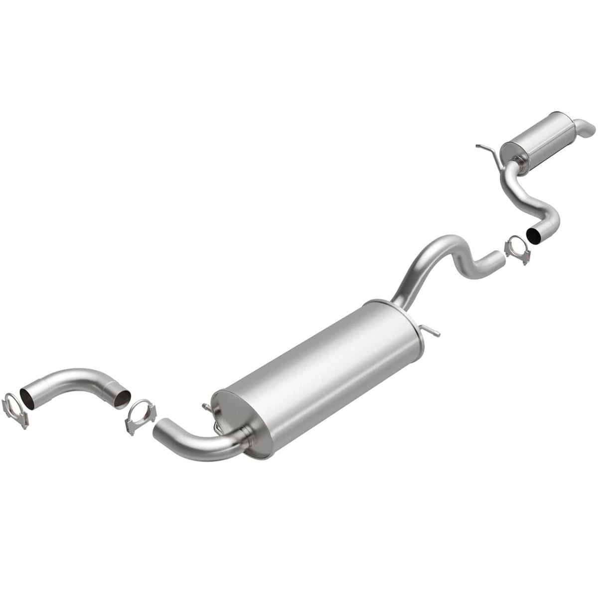 BRE Exhaust Exhaust System Kit, Direct-Fit Exhaust Series Cat-Back System, Aluminized Steel, 2-1/4 in Pipe Diameter - 106-0024