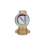 Camco Fresh Water Pressure Regulator, Brass, Preset Pressure Range of 40-50 PSI, Complies With CA and VT Regulations For Brass Content - 40064