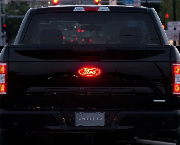 Putco Emblem, Red LED, Black, IP69K Rated - 92604
