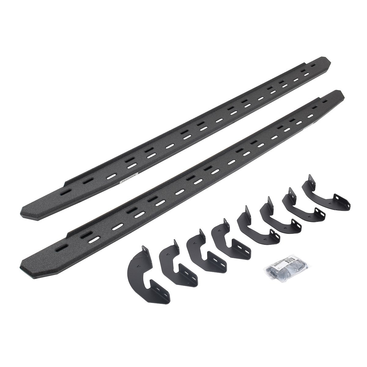 Go Rhino Running Board, RB30 Slim Line, Black, Galvanized Steel - 69641687ST