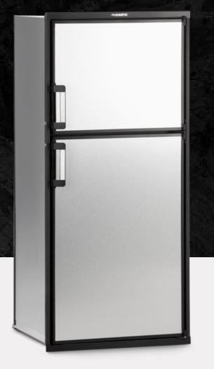 Dometic Refrigerator, Dual Compartment 2 Door Refrigerator With Freezer, 8 Cubic ft, 60-51/64 in Height x 24-7/8 in Width x 26 in Depth - DM2872LB1