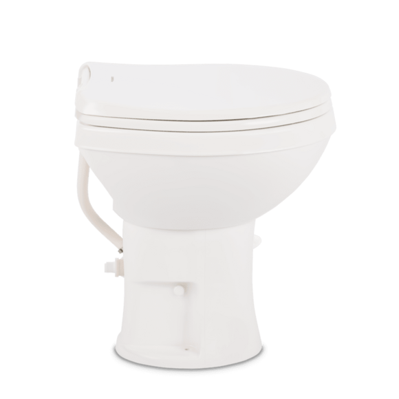 Dometic Toilet, 400 Series, Round Seat With 18 in Seat Height, White - 9610008275