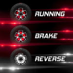 XK Glow Spare Tire Brake Light, Red/White Bulbs, LED, 4 Pin Trailer Plug Or Hard Wire Into Tail Lights - XK041019