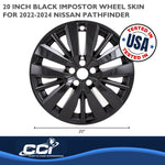 Coast2Coast Wheel Skins & Styled Wheel Covers IWCIMP501BLK product image 3