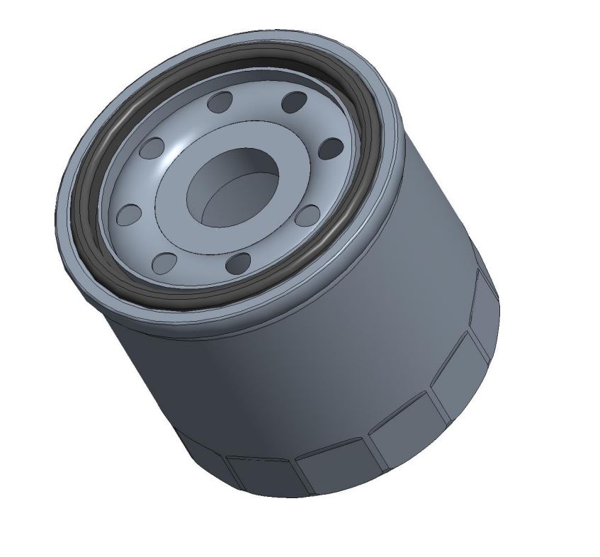 Sierra Marine Oil Filter, Marine Series, 20 x 1.5 Millimeter Thread, White Housing With Sierra Marine Logo - 18-7913