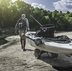 Railblaza Kayak/Canoe Carrying Cart Hull Rail, 20 in Length, Black, Set Of 2 - 50-0012-71
