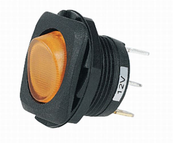 HELLA Multi Purpose Switch, 12 V, 20 amp Maximum, With LED - H61922001