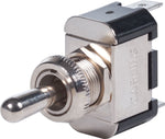 Blue Sea Multi Purpose Switch, 15 amp At 125 V AC/15 amp At 12 V DC/10 amp At 250 V AC, Nickel-Plated Brass - 4152-BSS