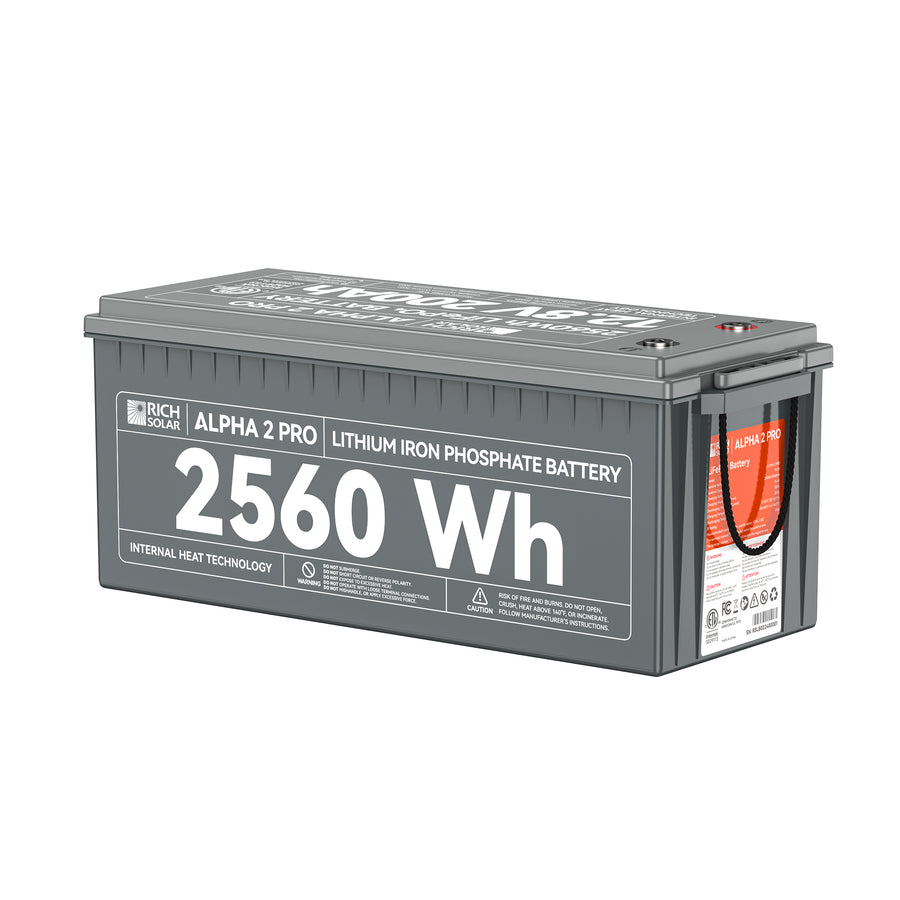 Rich Solar Battery, ALPHA 2 PRO, Group 31, 12.8 V Nominal Voltage - RS-B122SP