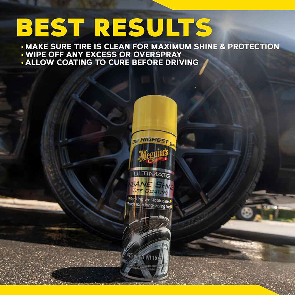 Meguiars Tire Dressing, 15 oz Aerosol Can - G190315