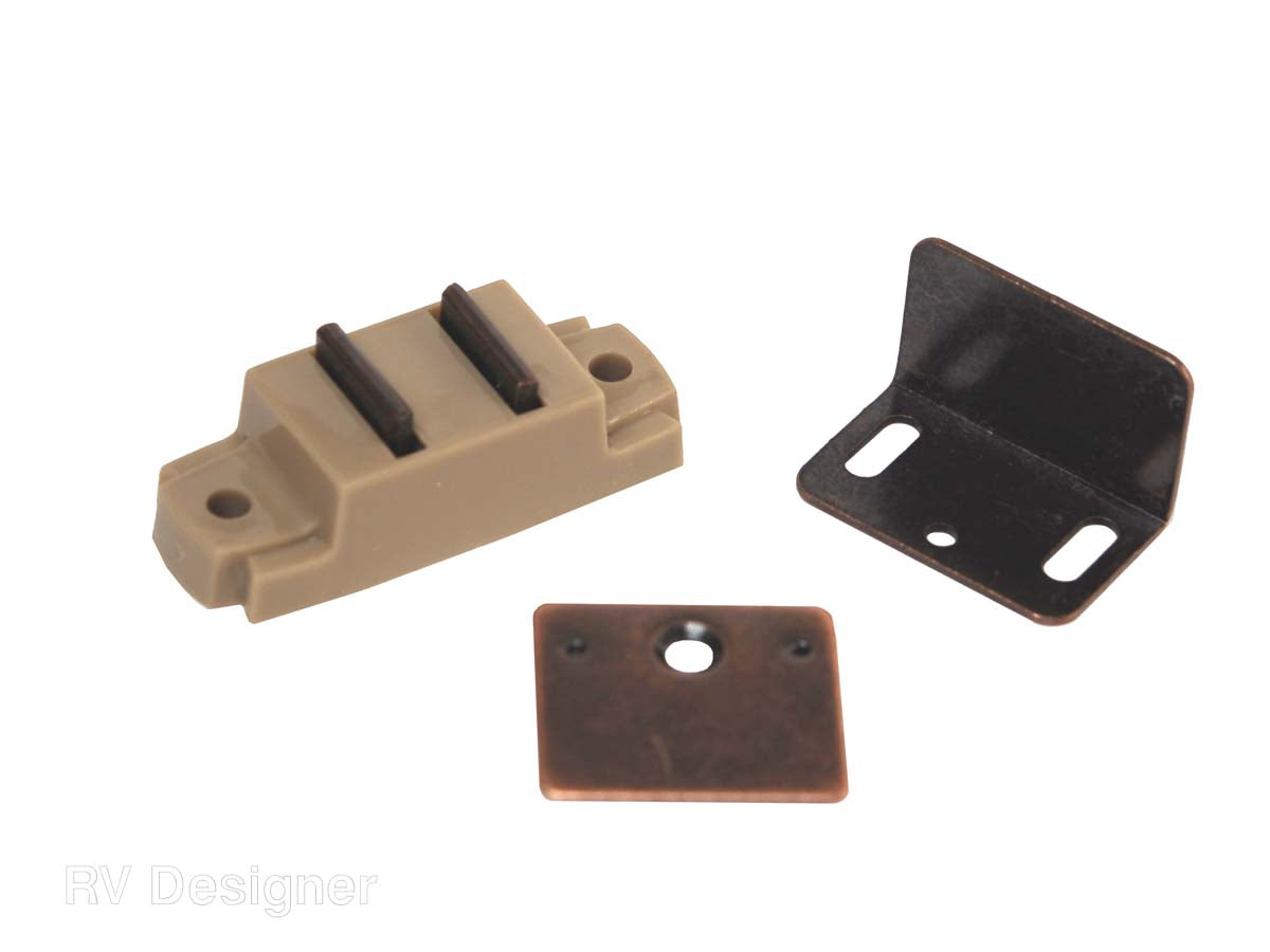 RV Designer Door Catch, White Catch - H210