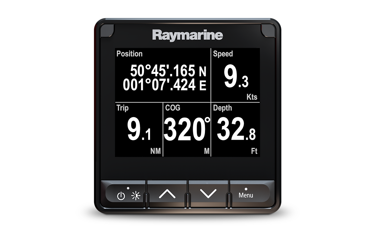 Raymarine Sailboat Instrument Kit, i70s, 4 in LCD Display, 1.7 Watt Power Consumption - E70327