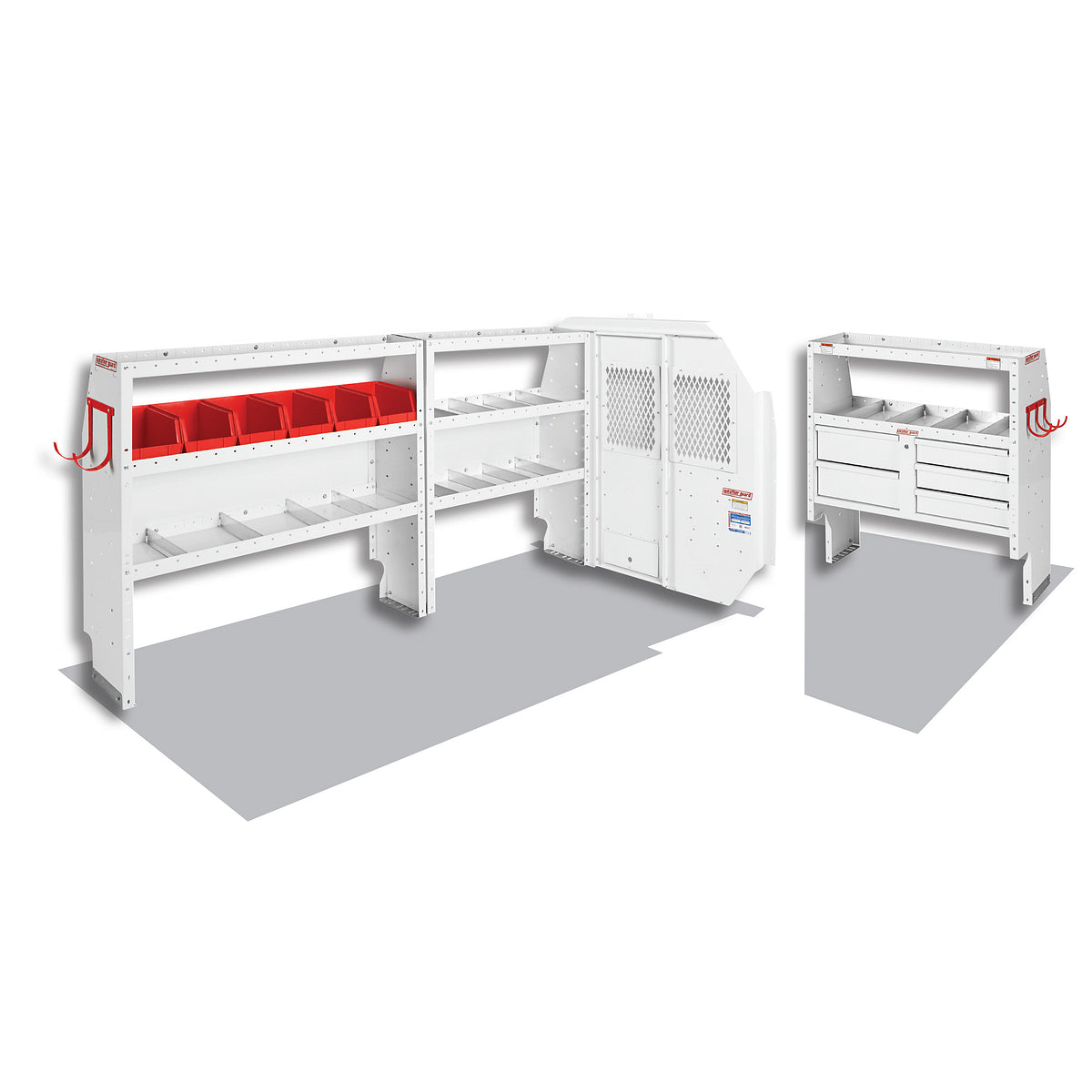 Weather Guard Van Storage System Kit, White - 600-8111R