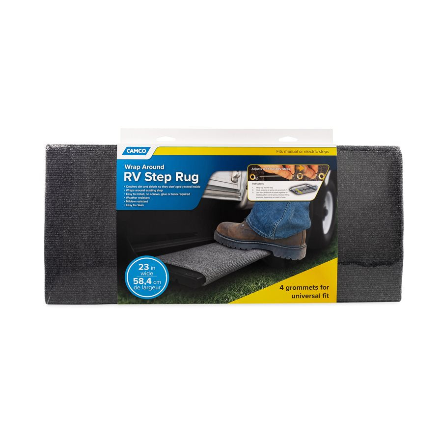 Camco Entry Step Rug, 23 in Width x 22 in Length - 42935