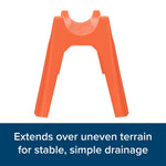 Camco Sewer Hose Support, With 5 Graduated Height Sections From 8-1/2 in To 10-1/2 in, Set of 5 - 43072