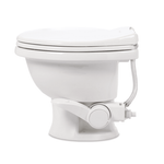 Dometic Toilet, 411 Series, Round Seat With 13-1/2 in Seat Height, White Ceramic - 9610008263