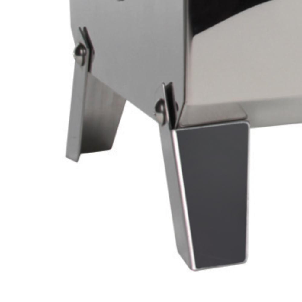 Camco Marine Barbeque Grill, Stow N' Go 125, 9000 BTU, 11-1/4 in Length x 19-3/4 in Width x 11 in Depth - 58140
