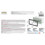 Cruiser License Plate Frame, Powder Coated Frame With Chrome Plated Inserts, Glossy Black - 58153