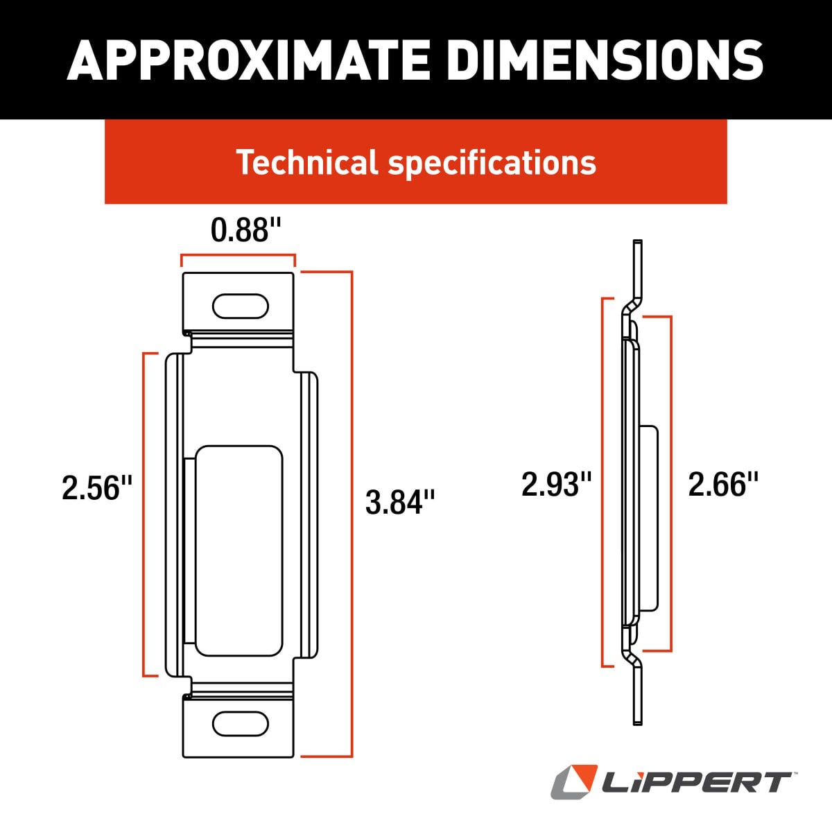 Lippert Access Door Latch Cover Plate - 314301