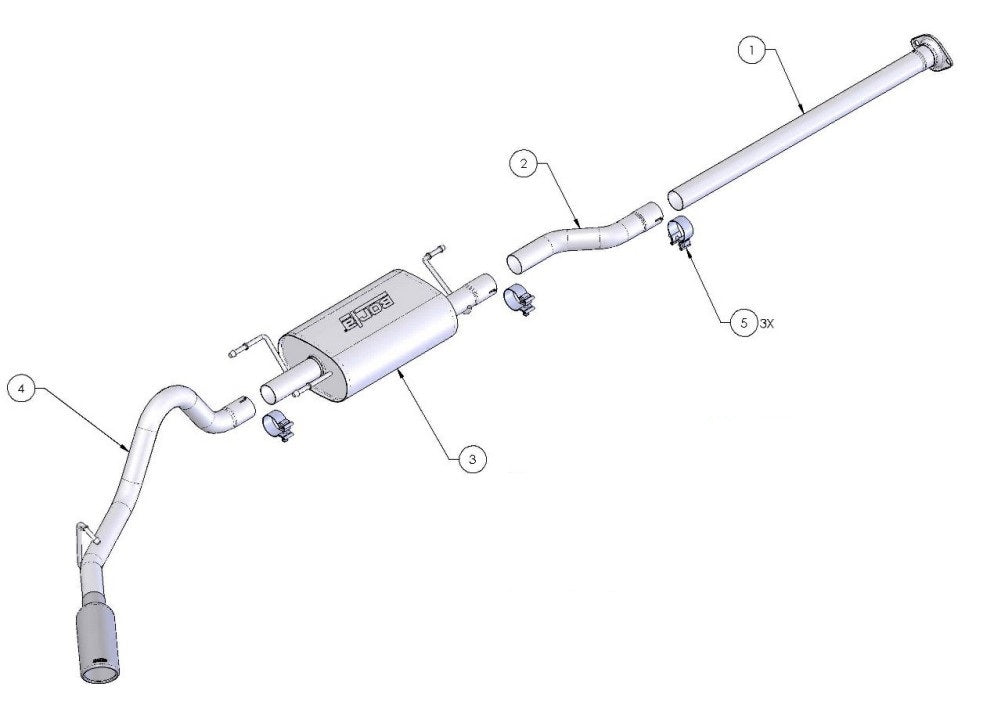 Borla Exhaust System Kit 140160 product image 2