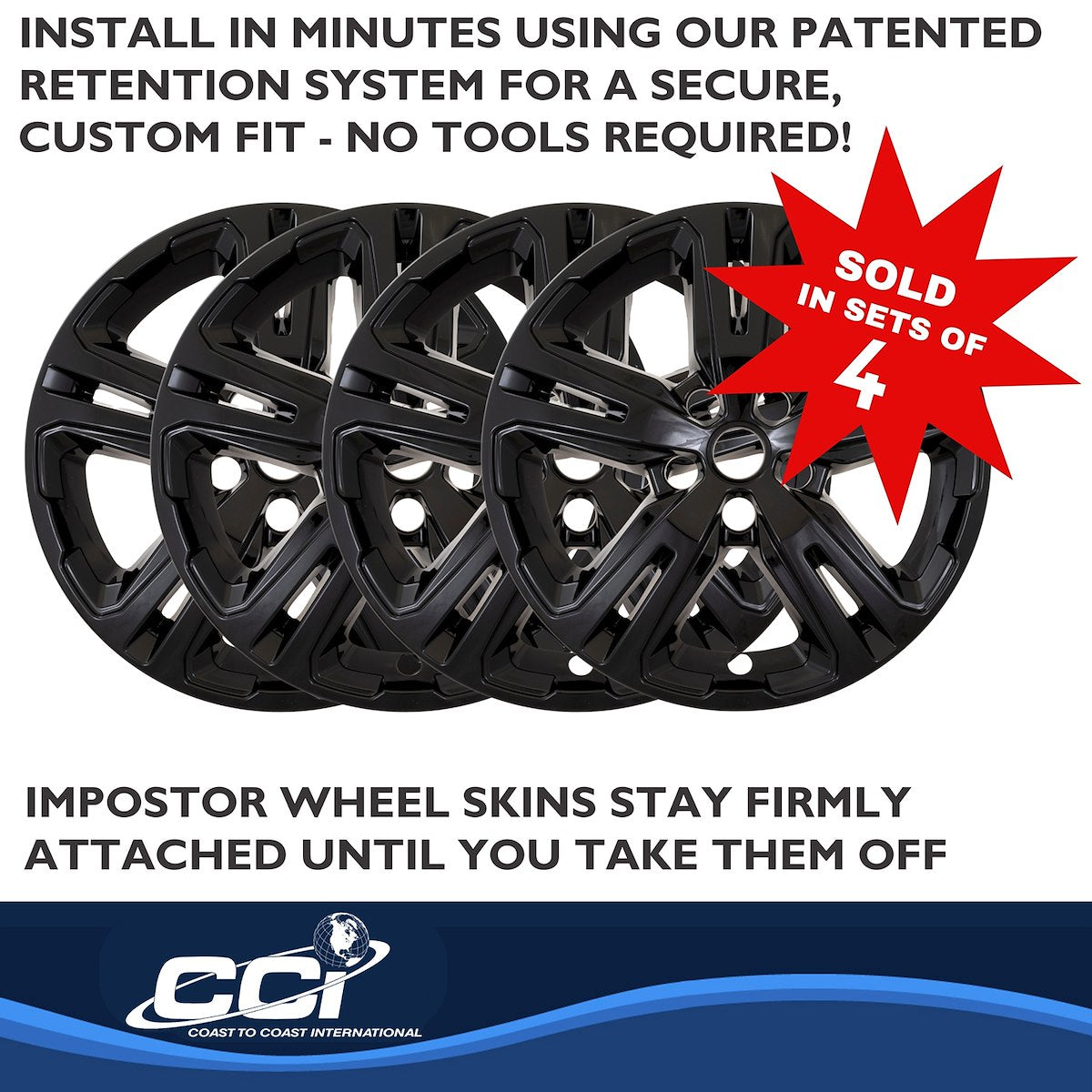 Coast2Coast Wheel Skins & Styled Wheel Covers IMP514BLK product image 5