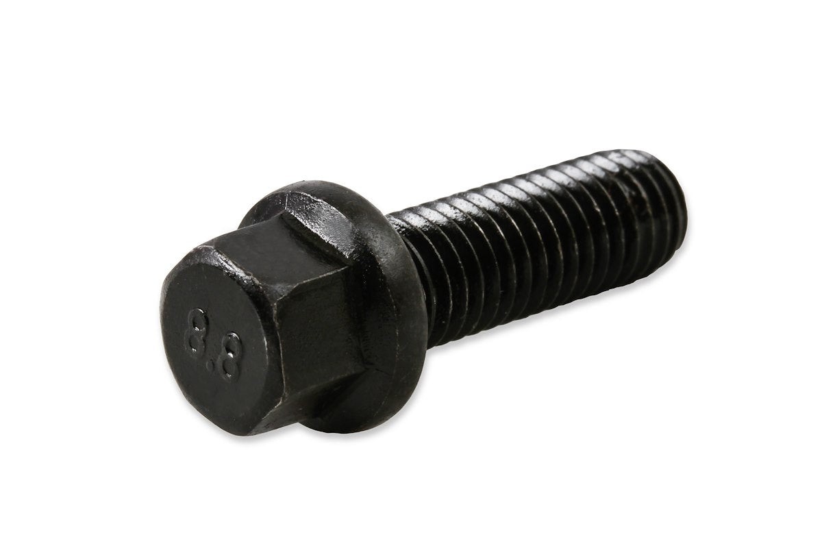 Mr. Gasket Exhaust Header Bolt, 8 Millimeter X 1.25 Thread Size, 25 Millimeter Length, Black Oxide, Set Of 12 - 918G