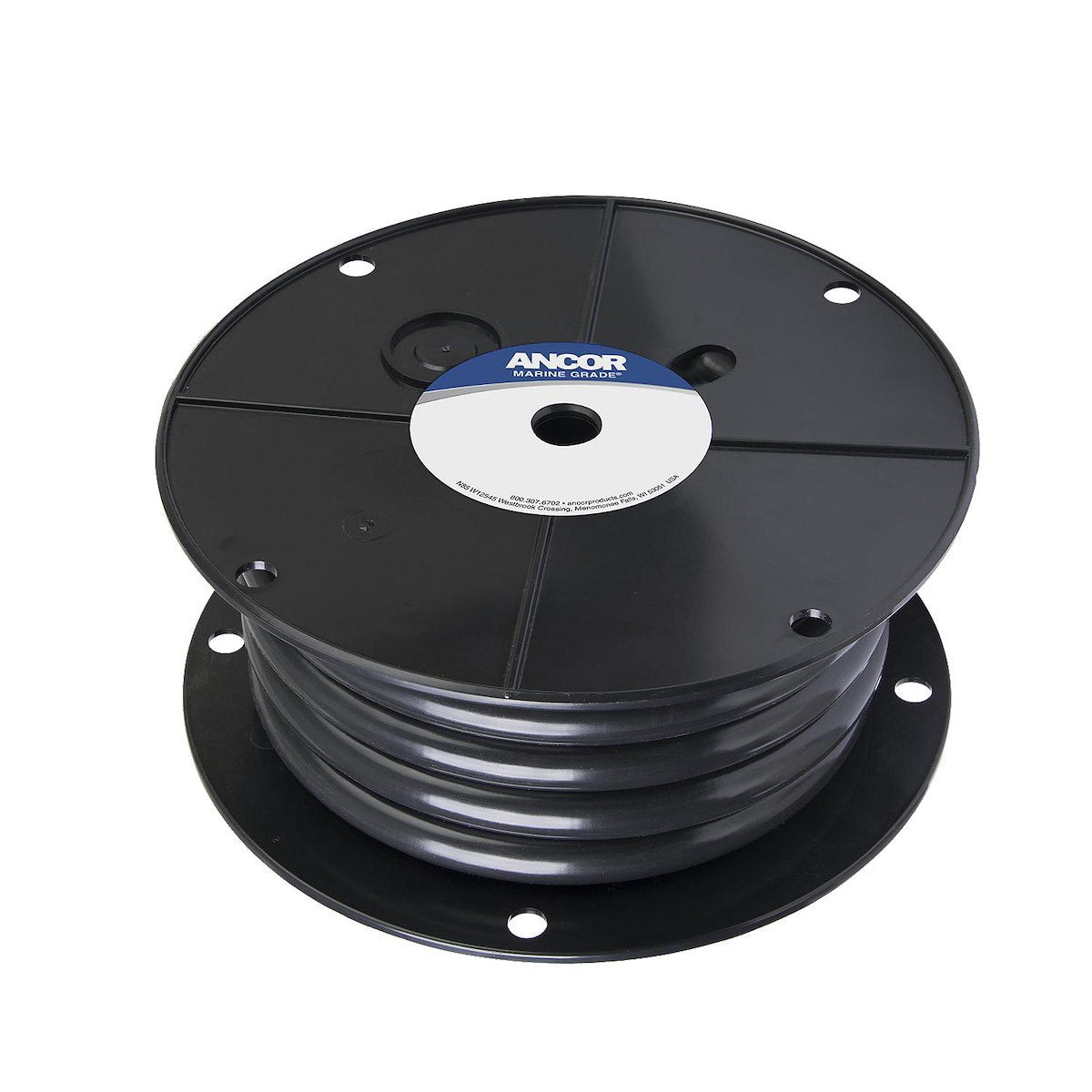 Ancor Battery Cable, Black Negative, 25 ft Spool, 4/0 Gauge Auxiliary Wire - 119002