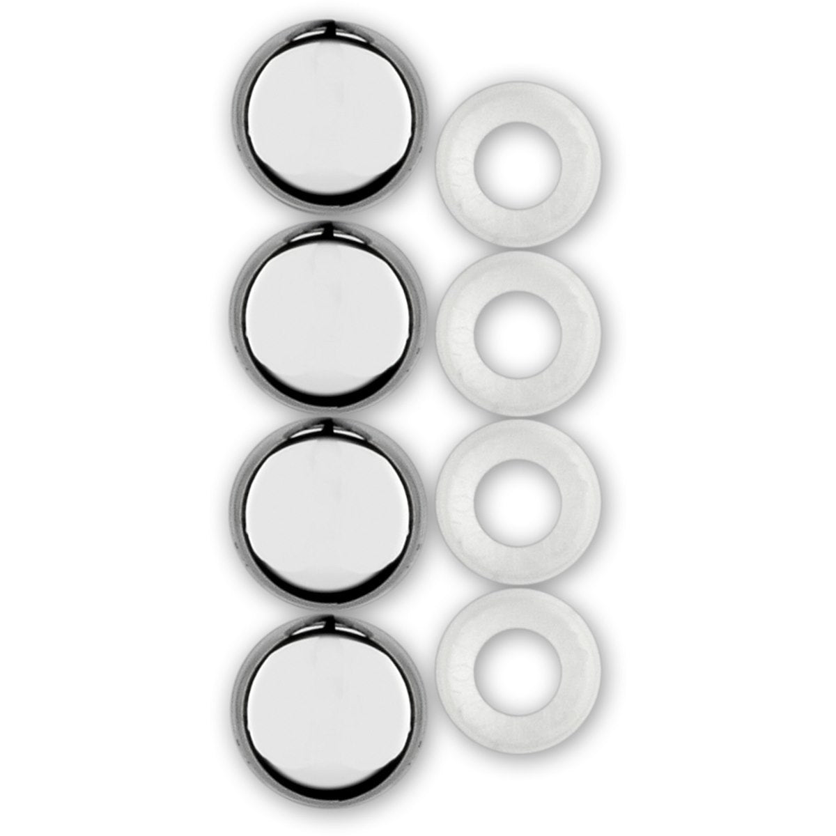 Cruiser License Plate Bolt Cover, Chrome Plated, Set of 4 - 82630