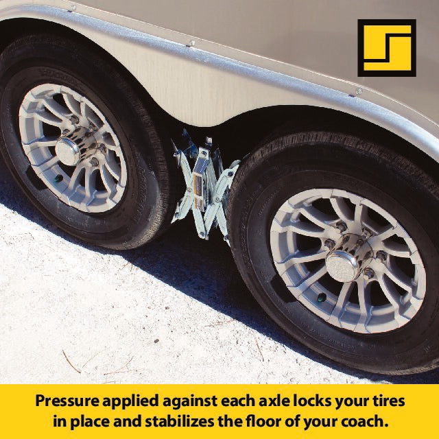 Stromberg Carlson Wheel Chock, Fits Tires Spaced 2 in To 17 in Apart, Pack Of 2 - JBP-T217.2