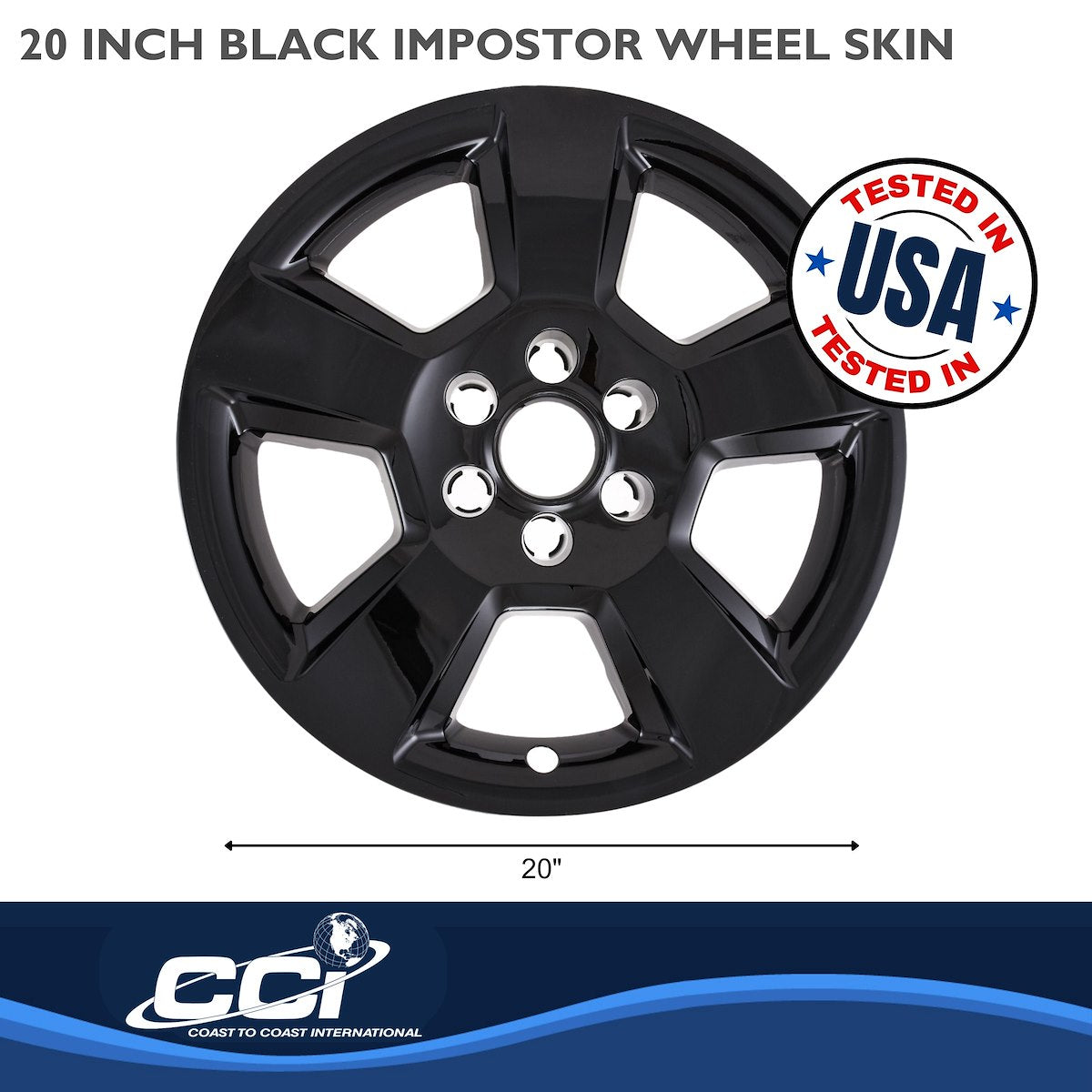 Coast2Coast Wheel Skins & Styled Wheel Covers IWCIMP490BLK product image 3
