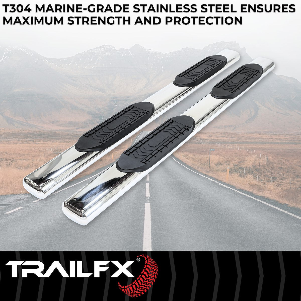 TrailFX Running Boards & Nerf Bars A8220S product image 2