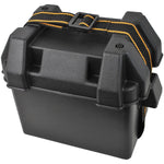 Attwood Marine Battery Box, For Use With U1 Series Batteries, Black, With 40 in Length Battery Hold-Down Strap - 9082-1