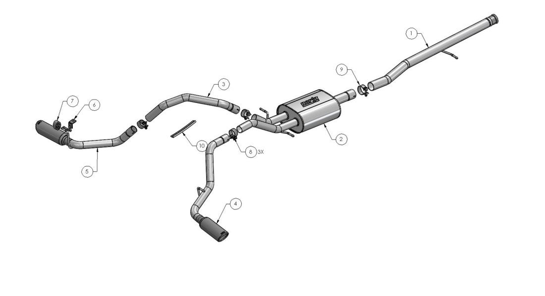 Borla Exhaust System Kit 140545 product image 2
