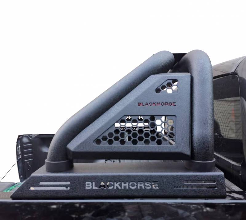 Black Horse Offroad Truck Bed Bar, 3 in Diameter Tube Style, Black, Steel - RB01MT