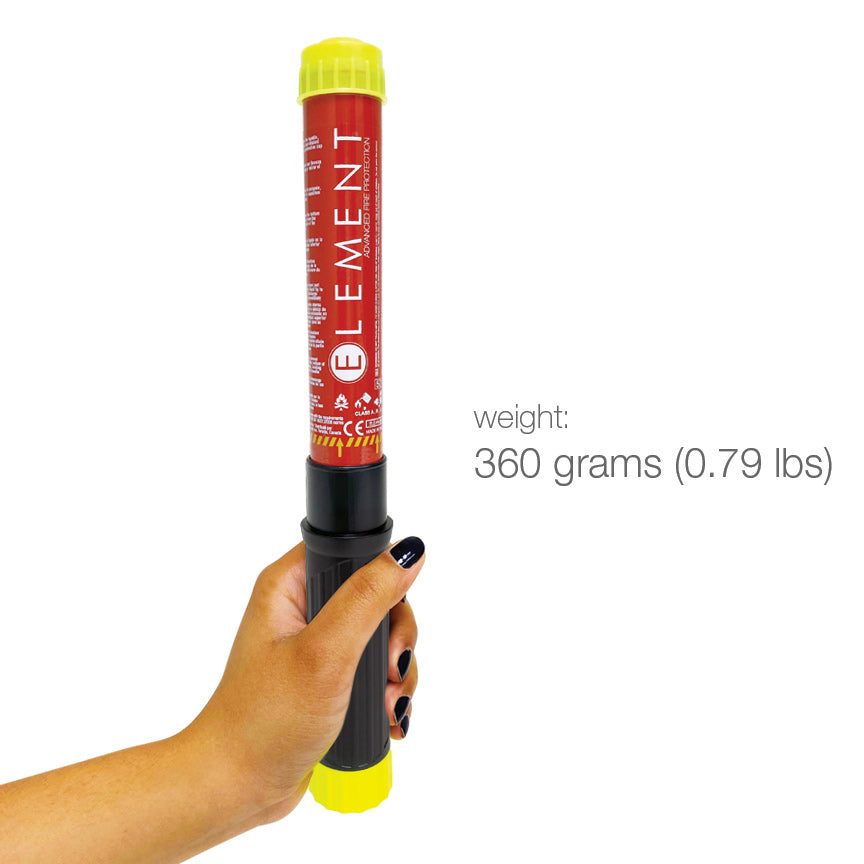 Element Fire Extinguishers Fire Extinguisher, E100, Aluminum/Plastic, Red With Black Handle - 40100