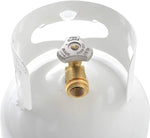 Flame King Propane Tank, 10 lb Capacity, 16.8 in Height x 9.1 in Diameter, 6.5 in Collar Diameter - YSN10LB