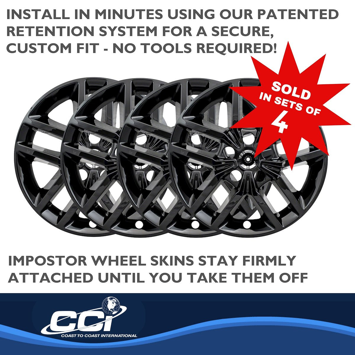 Coast2Coast Wheel Skins & Styled Wheel Covers IMP425BLK product image 5