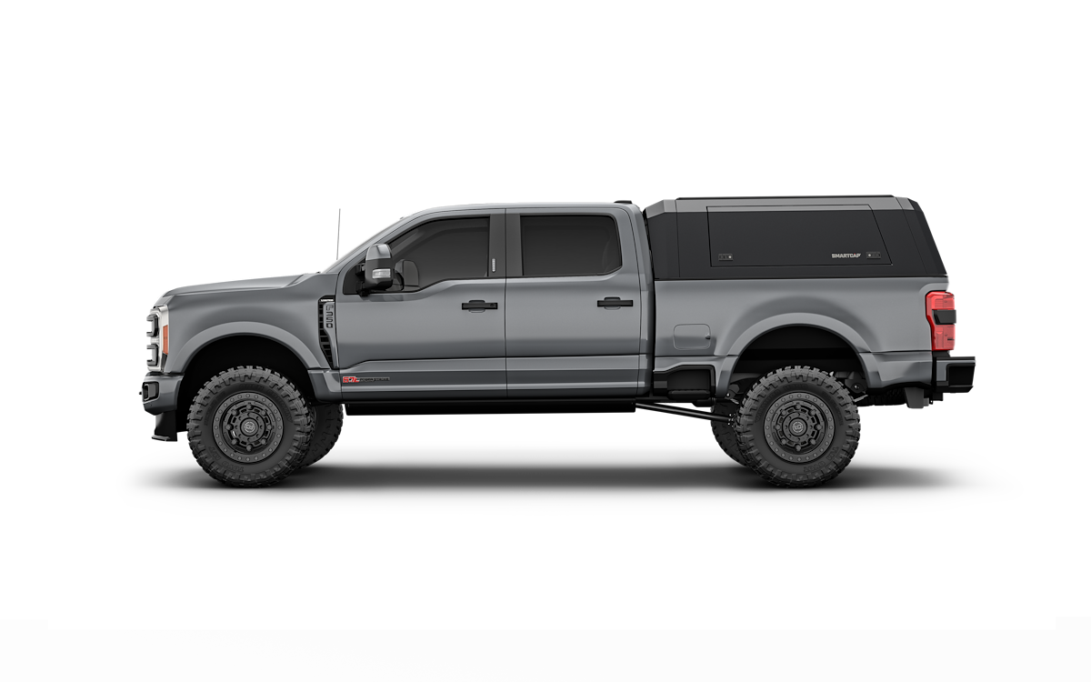 SmartCap Truck Cap, Holds Up To 330 lb When Moving And 770 lb When Parked, Matte Black, Stainless Steel - EA0315-MB